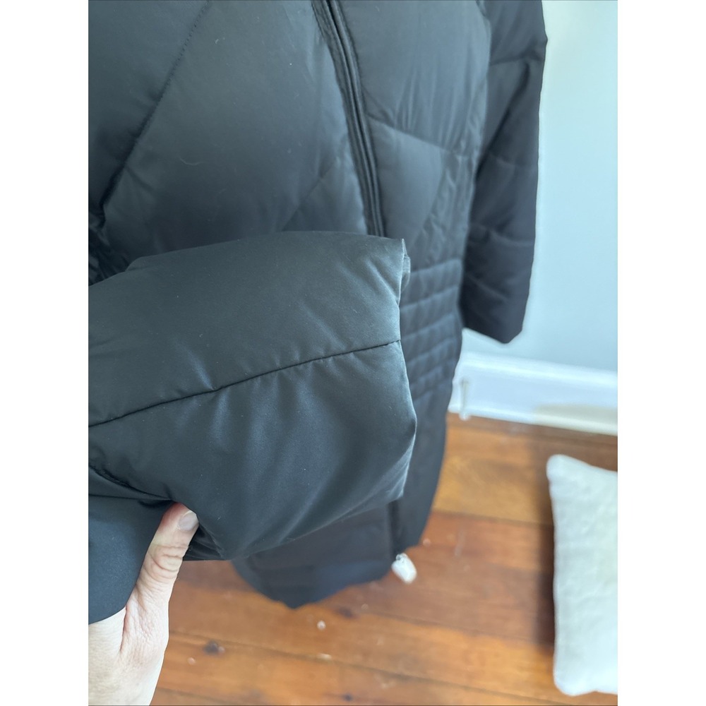 Eddie Bauer Long Down Full-Zip Parka Puffer Jacket Black Size TXXL Tall 2X - Picture 3 of 9